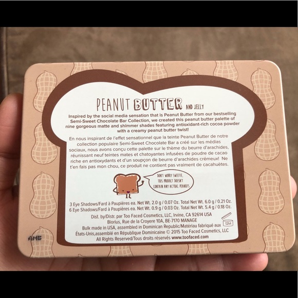 Too Faced Peanut Butter and Jelly Eyeshadow Eye Shadow Palette Makeup EUC - Picture 5 of 13